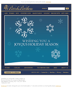 Clcik to view retailer holiday e-card