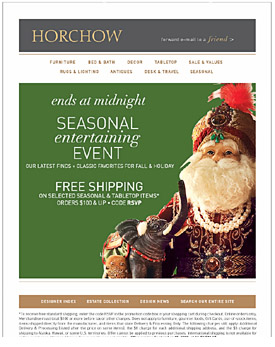 Holiday 2008 email marketing