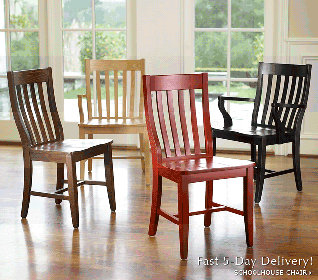Fast 5-Day Delivery! SCHOOLHOUSE CHAIR - Expertly crafted! QUEEN ANNE UPHOLSTERED CHAIR - A designer favorite! LOUIS CHAIR