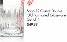 Soho 12-Ounce Double Old-Fashioned Glassware (Set of 4) $49.99