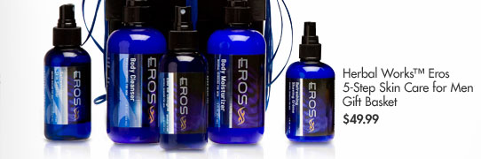 Herbal Works(TM) Eros 5-Step Skin Care for Men Gift Basket $49.99