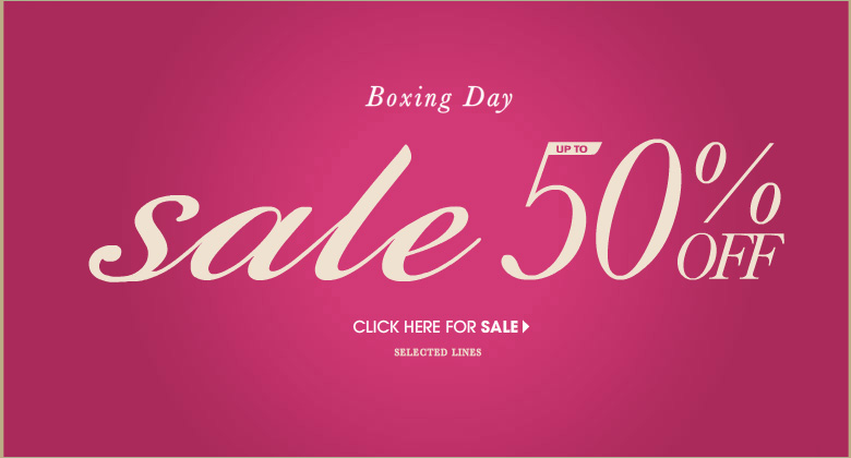 Boxing Day SALE - Up To 50% Off