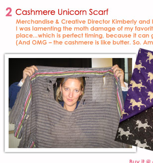 2. Cashmere Unicorn Scarf
