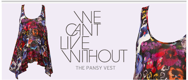 We Can't Live Without - Pansy Drop Hem Vest