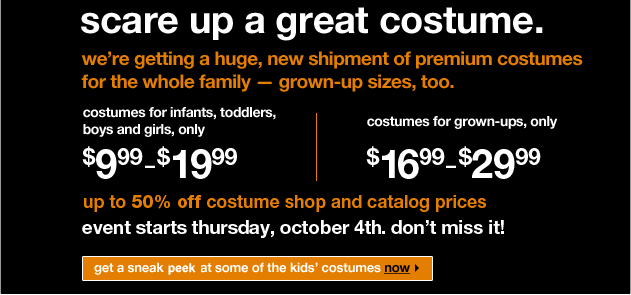 Click to get a sneak peek at some of the kids' costumes now.