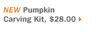 NEW Pumpkin Carving Kit, $28.00