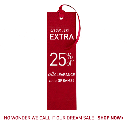 EXTRA 25% Off All Clearance