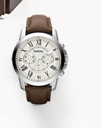 Grant Leather Watch - Brown