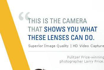 This is the camera that shows you what these lenses can do.