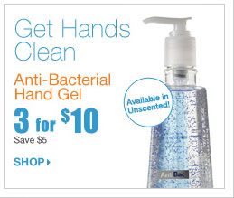Get Hands Clean - Anti-Bacterial Hand Gel - 3 for $10