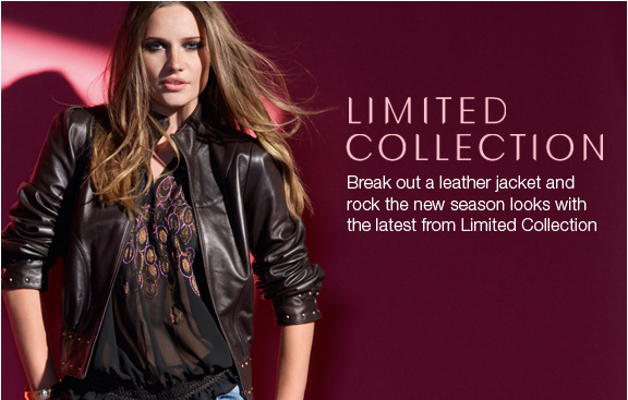 Break out a leather jacket and rock the new season looks with the latest from Limited Collection