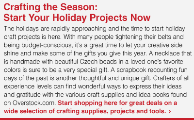 At Home with the O: Crafting the Season: Start Your Holiday Projects Now - Shop Now