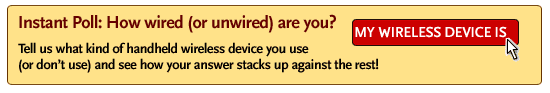 Instant Poll: How wired (or unwired) are you?