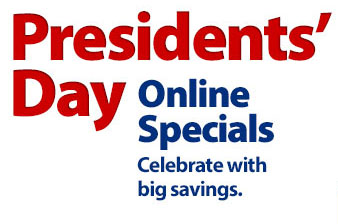 Shop all President's Day Online Specials