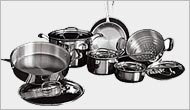 Wolfgang Puck Spago Collection 12-Piece Tri-ply Stainless Steel Cookware Set