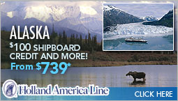Holland AMerica Line. Alaska, $100 Shipboard Credit and More! From $739*. Click Here.