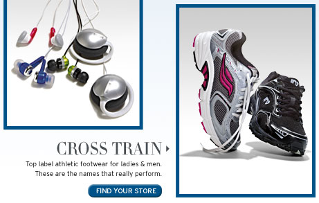 cross train. find your store