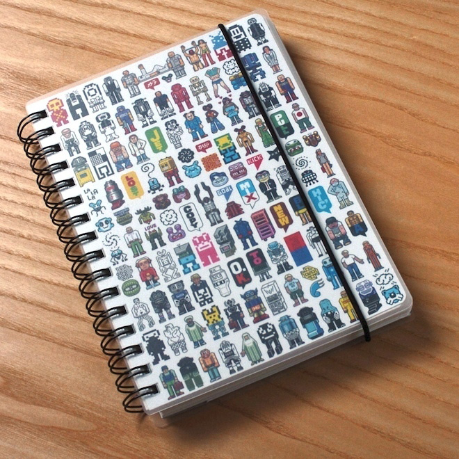 Pixel art note book