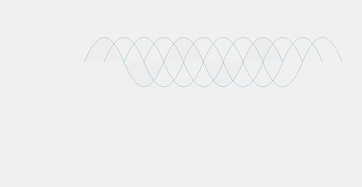 More chained quadratic bezier curves, bunch of curvy lines intersected like a sound wave