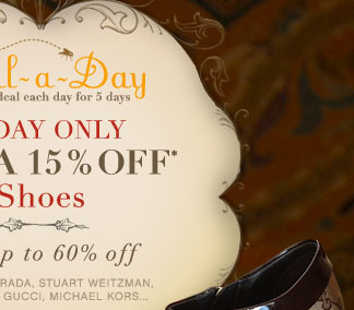 SHOP WOMEN: Extra 15% Off SHOES