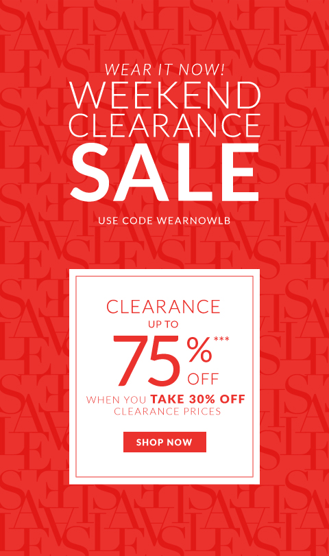 The Biggest Clearance Sale Of The Season