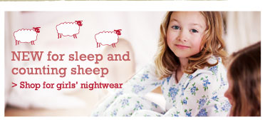 NEW for sleep and counting sheep > Shop for girls' nightwear