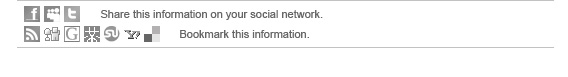 Share this information on your social network and bookmark this information.