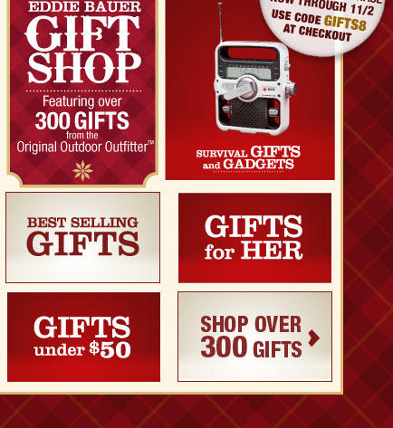Eddie Bauer Gift Shop - Featuring over 300 gifts from the Original Outdoor Outfitter(TM)