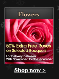 50% Extra Free Roses