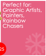 Perfect for: Graphic Artists,  Painters, Rainbow Chasers