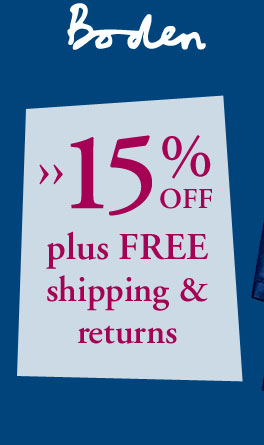 Boden.  » 15% OFF plus FREE shipping and returns.