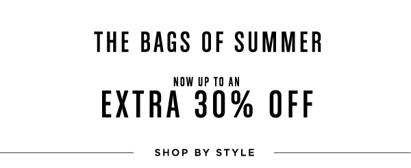 The Bags Of Summer Now Up To An Extra 30% Off