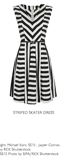 STRIPED SKATER DRESS