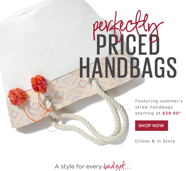 Shop Summer Handbags starting at $39.99