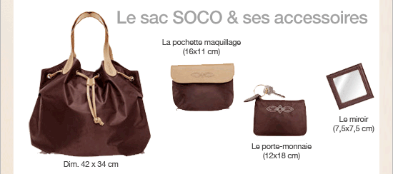 Le sac SOCO & ses accessoires