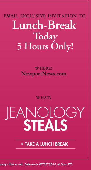 lunch break jeanology sale