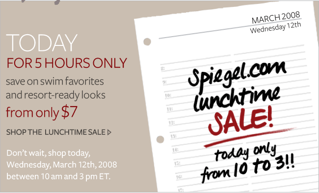 Lunchtime Sale