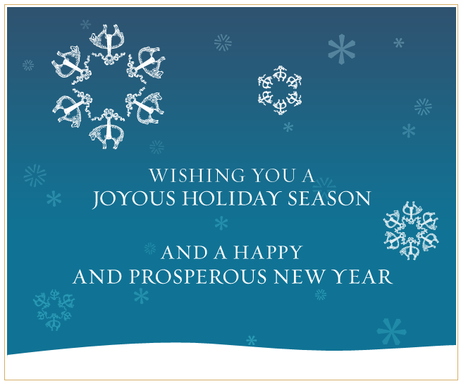 Wishing you a joyous holiday season